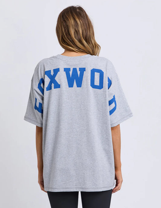 Foxwood Interval Tee - Grey Marle with Blue