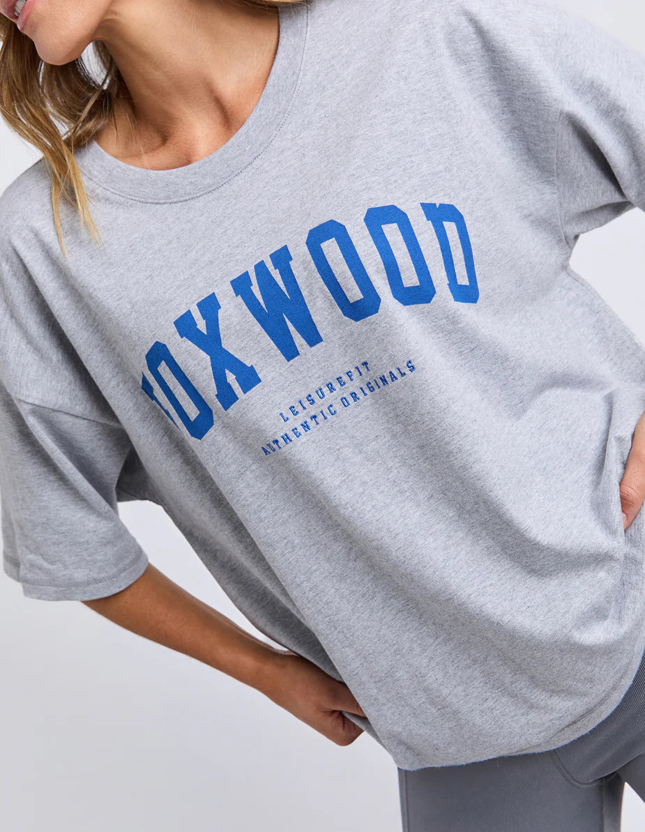 Foxwood Interval Tee - Grey Marle with Blue