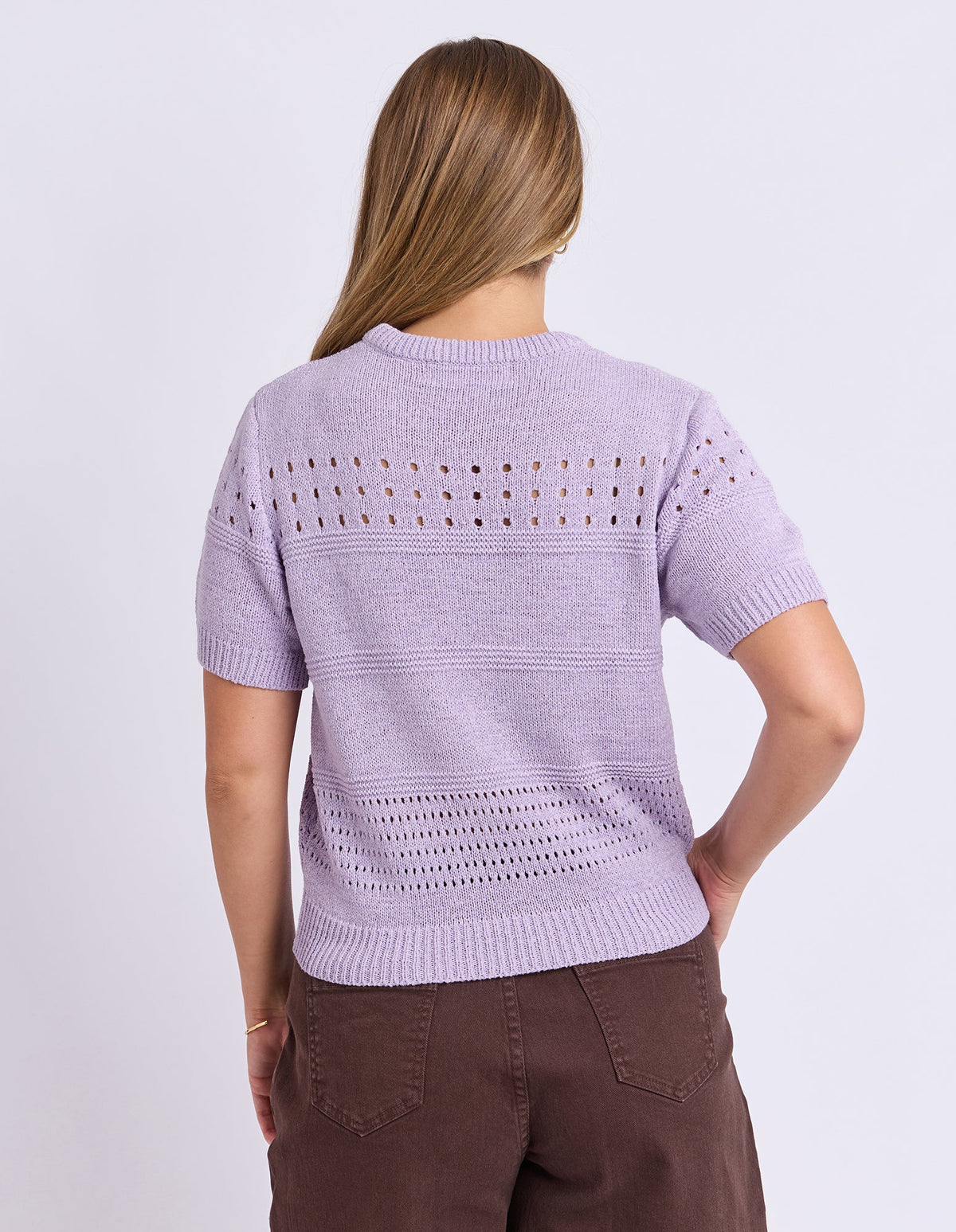 Foxwood Sable Knit Top - Pastel Lavender