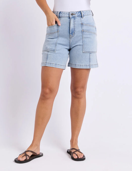 Foxwood Balmy Short - Pale Blue Wash