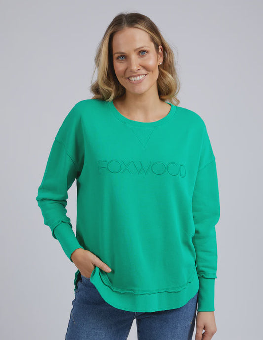 Foxwood Simplified Crew - Bright Green