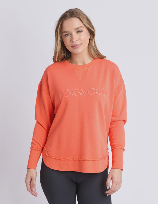 Foxwood Simplified Crew - Orange Red