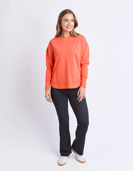 Foxwood Simplified Crew - Orange Red