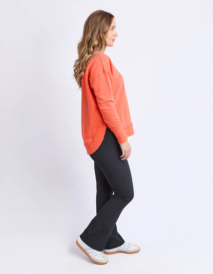 Foxwood Simplified Crew - Orange Red