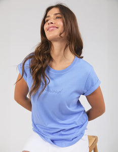 Foxwood Signature Tee - Neon Blue