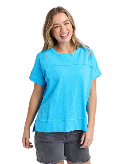 Foxwood Allison Tee - Aqua