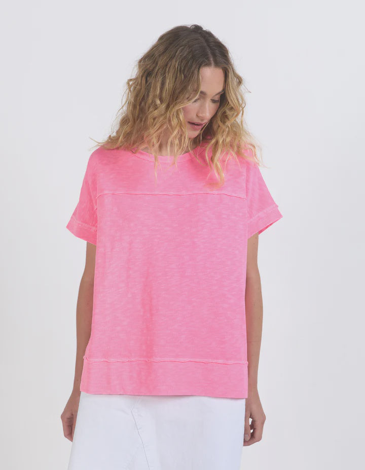 Foxwood Allison Tee - Neon Rose