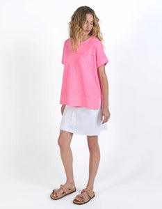 Foxwood Allison Tee - Neon Rose