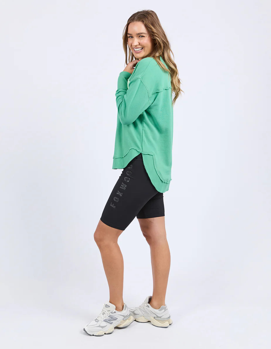 Foxwood Simplified  Tonal Crew - Green