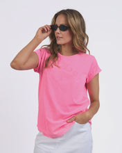 Load image into Gallery viewer, Foxwood Effortless Tee - Neon Rose
