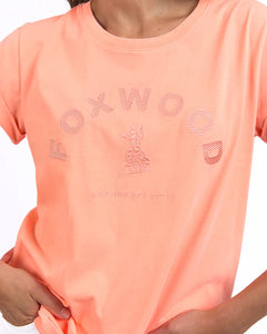 Foxwood Effortless Tee - Neon Peach