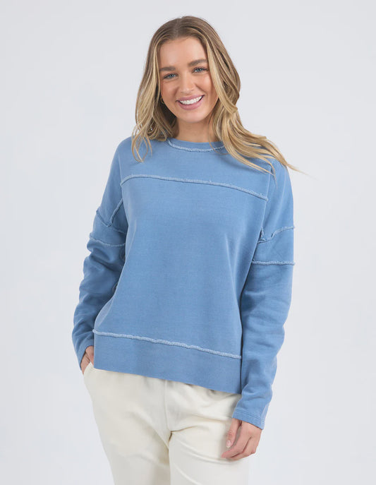 Foxwood Jayne Throw on Fleece - Coronet  Blue