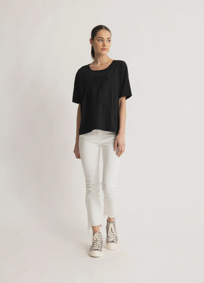 Two By Two Dallas Top -  Black