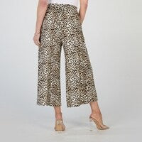 Betty Basics Crystal Crop Jogger - Cheetah
