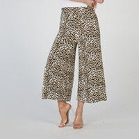 Betty Basics Crystal Crop Jogger - Cheetah