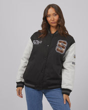 Load image into Gallery viewer, Silent Theory Varsity Jacket Black
