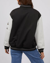 Load image into Gallery viewer, Silent Theory Varsity Jacket Black
