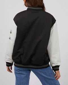 Silent Theory Varsity Jacket Black