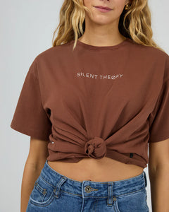 Silent Theory Logo Tee - Brown