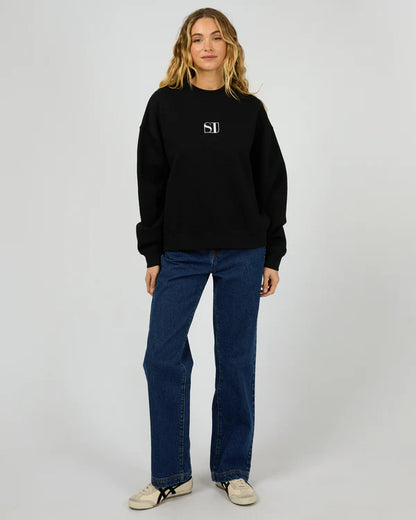 Silent Theory Silent Luxe Crew - Black