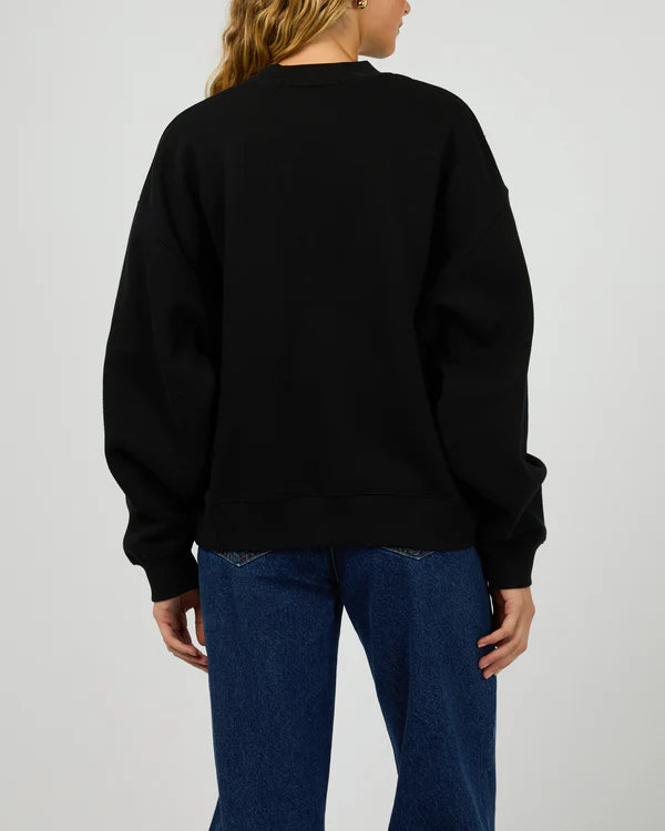 Silent Theory Silent Luxe Crew - Black