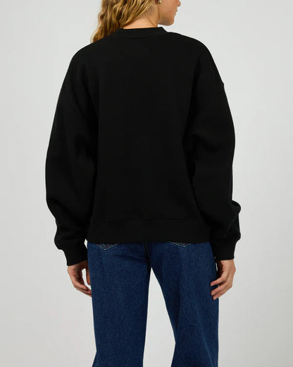 Silent Theory Silent Luxe Crew - Black
