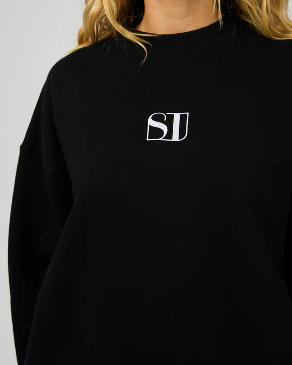 Silent Theory Silent Luxe Crew - Black