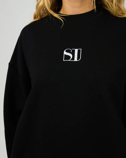 Silent Theory Silent Luxe Crew - Black