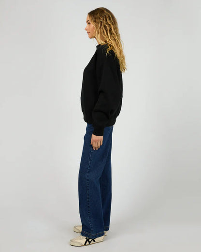 Silent Theory Silent Luxe Crew - Black