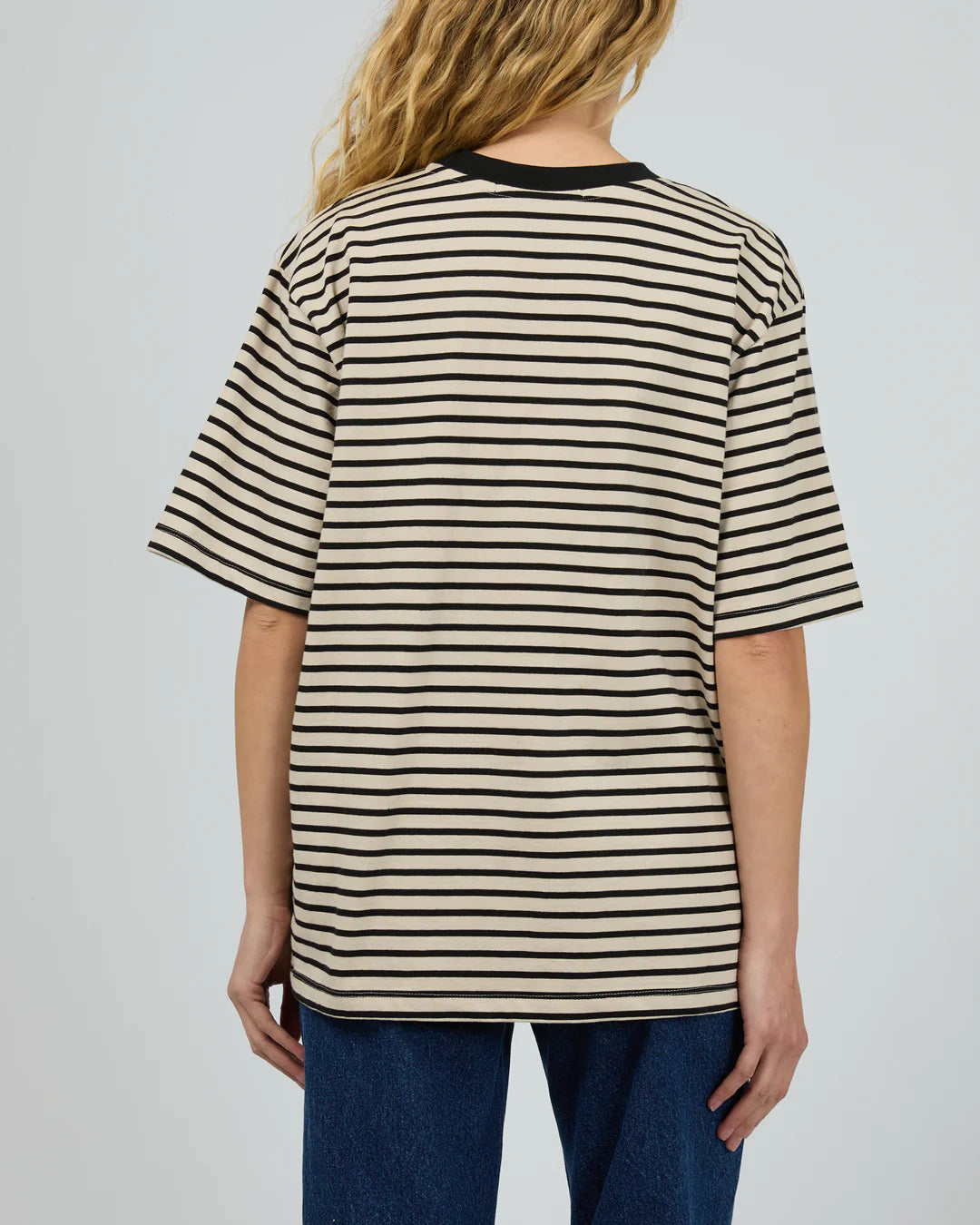 Silent Theory Stripe S/S Tee - Black