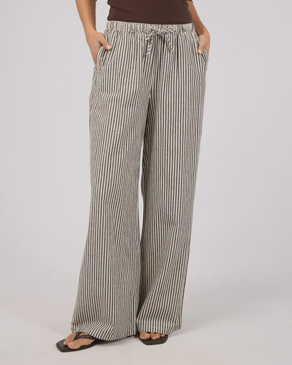 Silent Theory Sunday Tie Waist Pant - Black