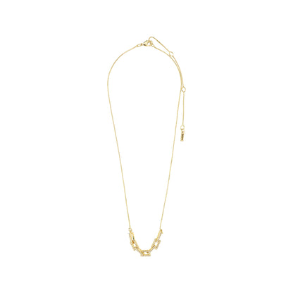 Pilgrim Necklace Coby Recycled Crystal Pentant Gold Plated
