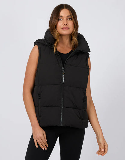 All About Eve Remi Luxe Puffer Vest Black