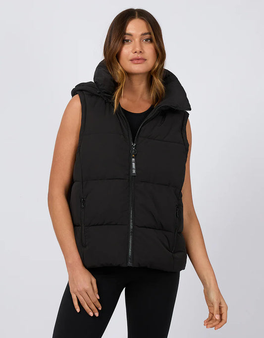 All About Eve Remi Luxe Puffer Vest Black