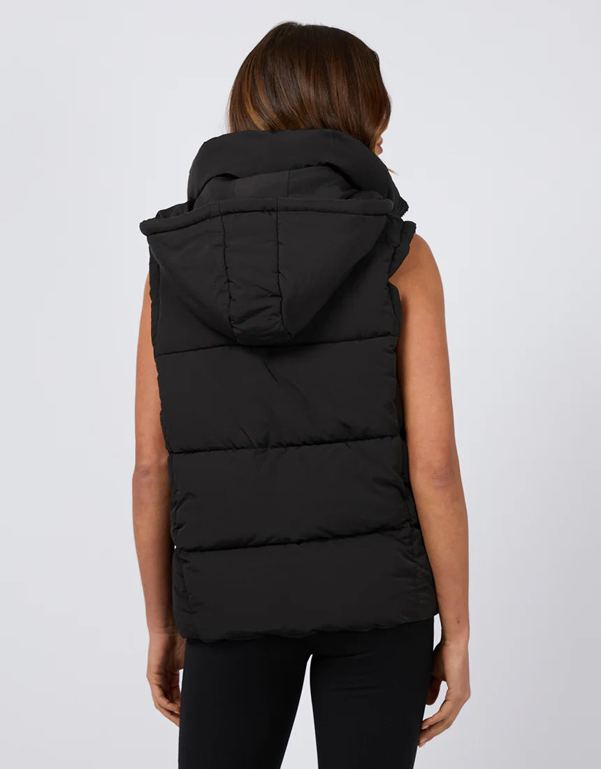 All About Eve Remi Luxe Puffer Vest Black