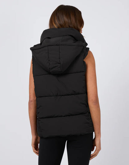 All About Eve Remi Luxe Puffer Vest Black