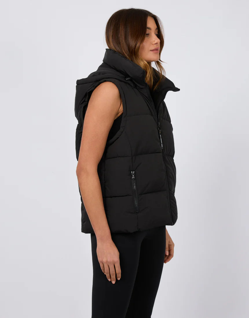 All About Eve Remi Luxe Puffer Vest Black