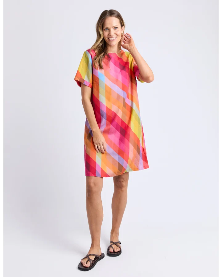 Elm Rena Dress - Striped Print