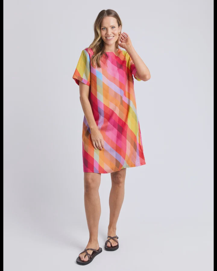 Elm Rena Dress - Striped Print