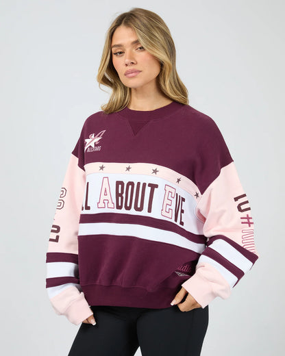 All About Eve Div One Panel Crew - Wine