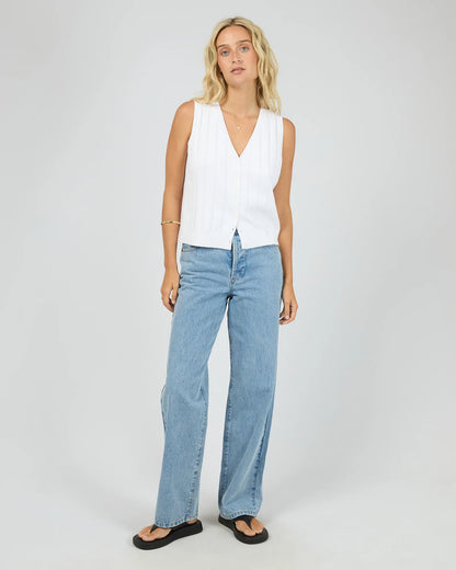 All About Eve Marlowe Knit Top - Vintage White