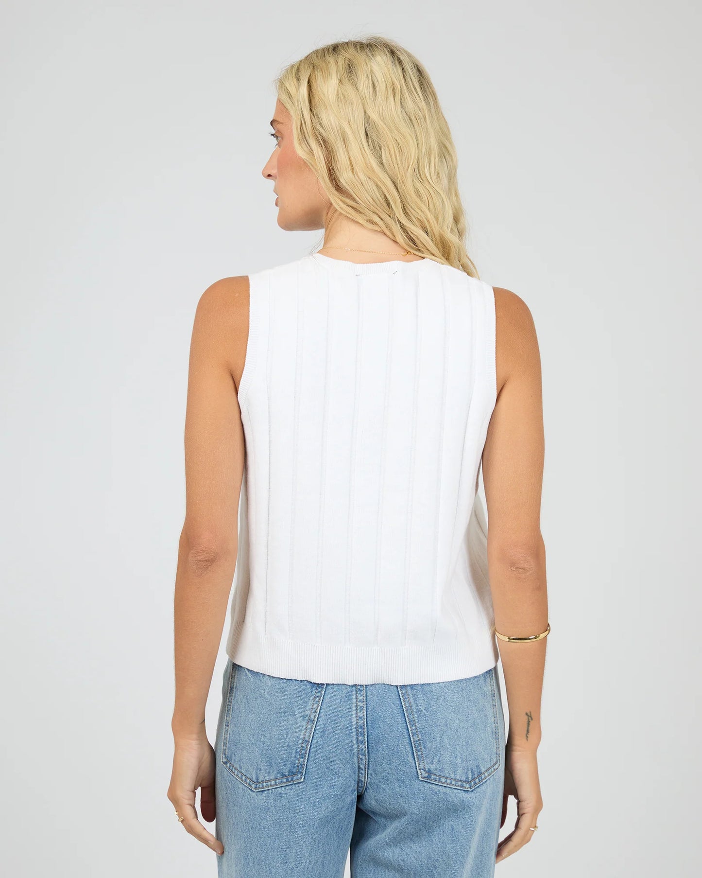 All About Eve Marlowe Knit Top - Vintage White