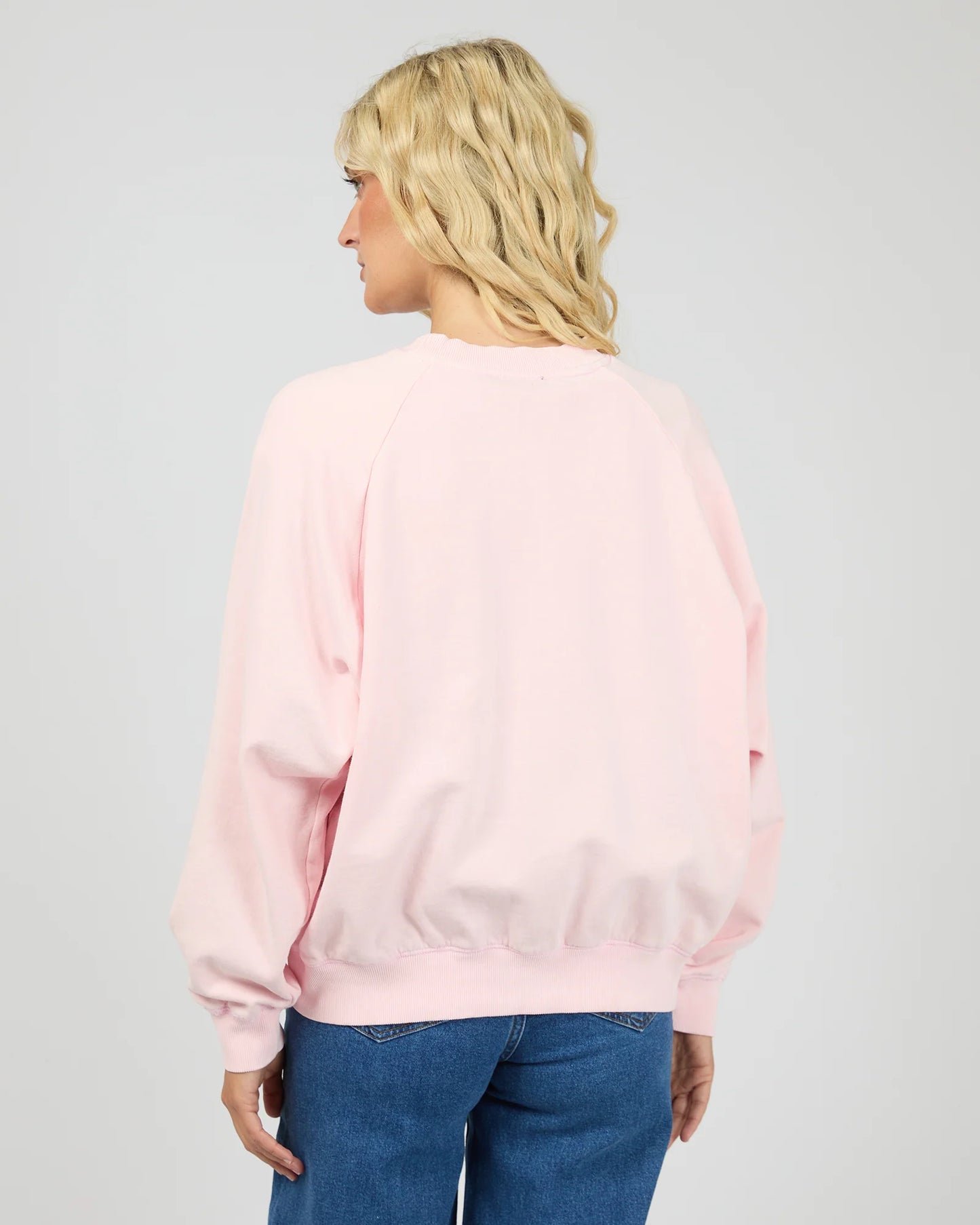 All About Eve Flynn Washed Box Raglan Crew - Pink