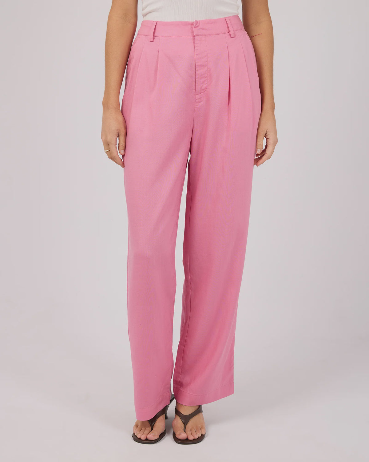 All About Eve Fern Linen Pant - Orchid