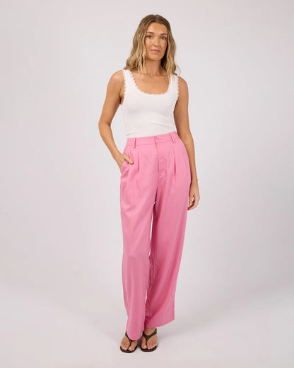 All About Eve Fern Linen Pant - Orchid