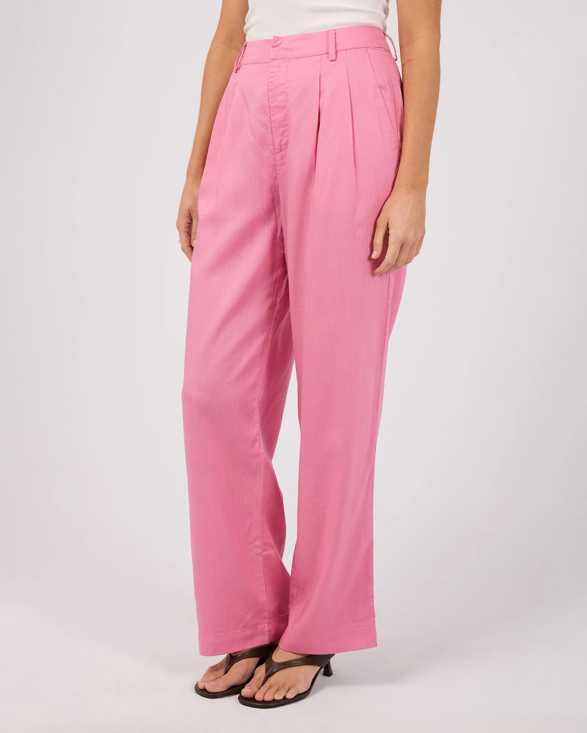 All About Eve Fern Linen Pant - Orchid