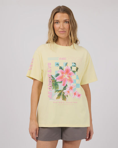 All About Eve Canyon Relaxed Tee - Lemon