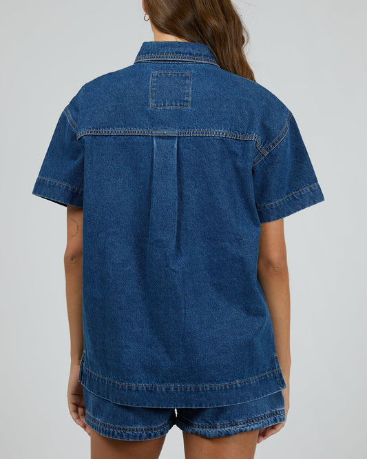 All About Eve Simi Denim Shirt - Heritage Blue