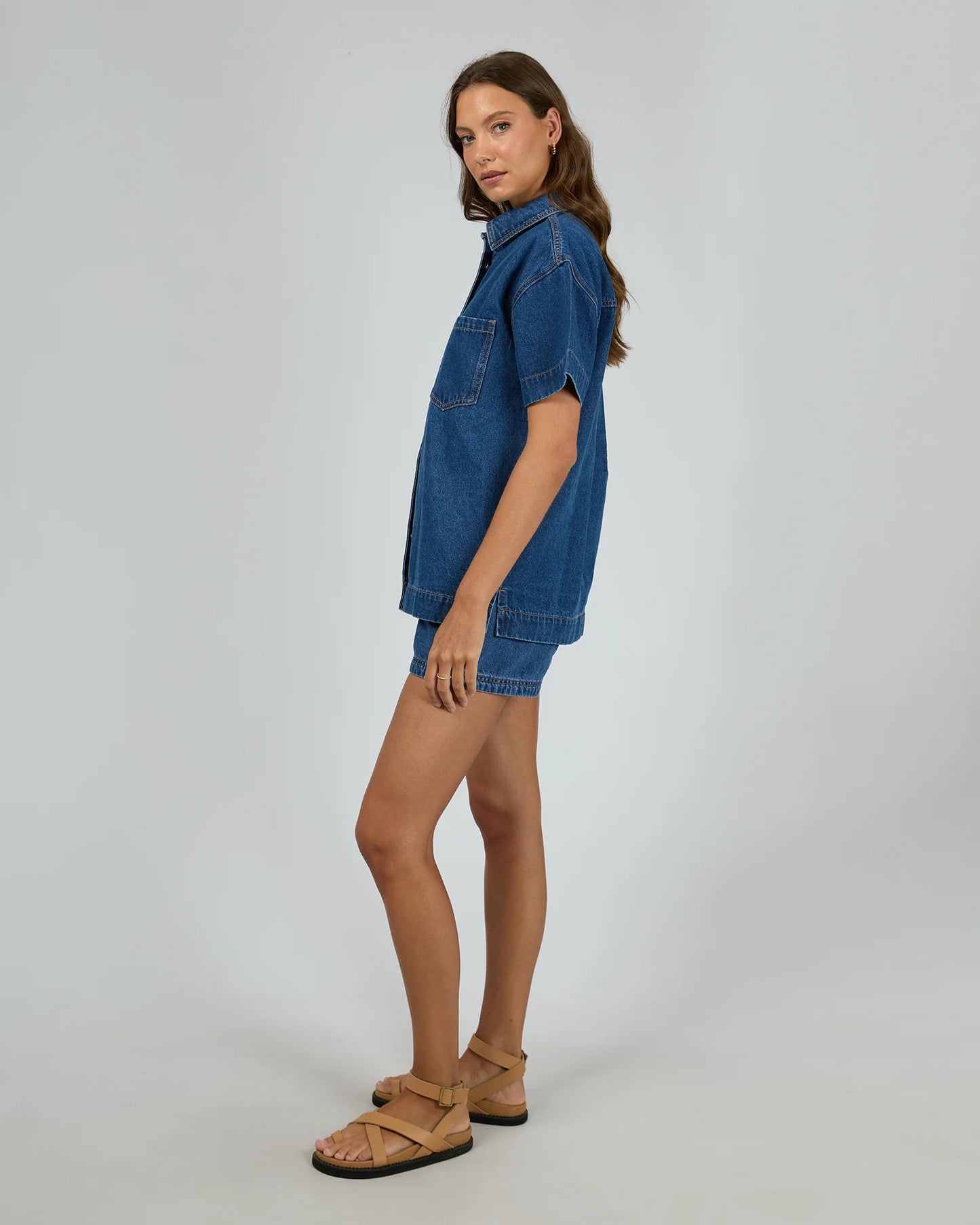 All About Eve Simi Denim Shirt - Heritage Blue