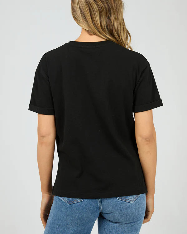 All About Eve Washed Tee - Black with White